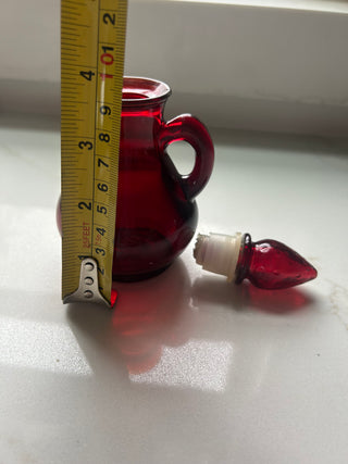 Vtg.  Avon Ruby Red strawberry cruet bottle