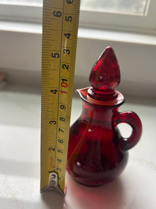 Vtg.  Avon Ruby Red strawberry cruet bottle