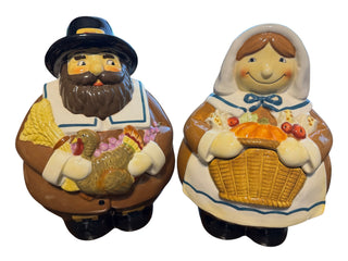 Vintage Vanson Pilgrim Cookie Jar Set