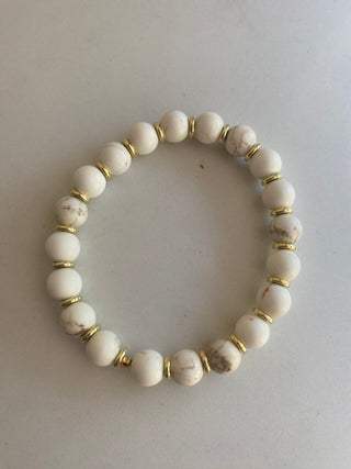 White and gold bracelet