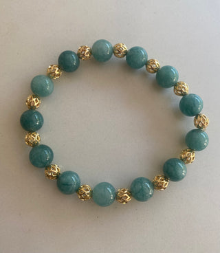 Blue and gold bracelet