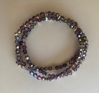 Purple bracelet set of 3