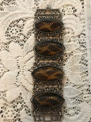 Rare Vintage Tiger Eye bracelet, Selro Design