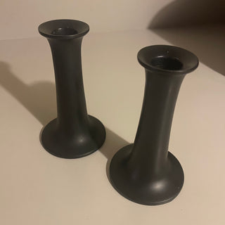 5.5” Matte Black Candle Stick, Each—SP