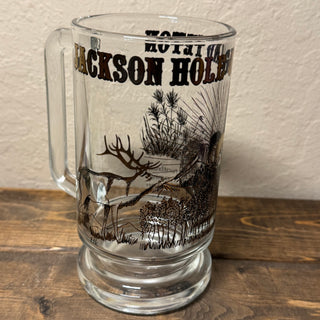 Vintage Grand Teton Glass Beer Mug