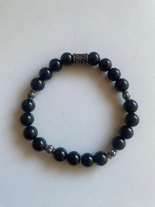Black beaded bracelet