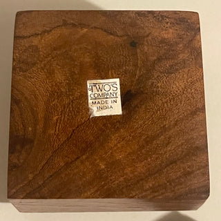 2.25” Wood Box w/ Black & White Top—SP