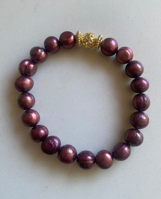 Purple pearlish bracelet