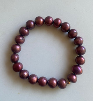 Purple pearlish bracelet
