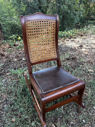 Victorian-Style Wooden Child Rocking Chair