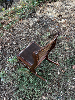 Victorian-Style Wooden Child Rocking Chair