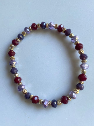 Red/purple/gold bracelet
