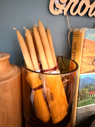 Beeswax taper bundle