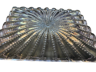 c. 1920s Antique Lavender Tint Sunburst Dish