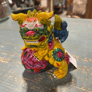 4"  Resin Foo Dog Colorful--SP
