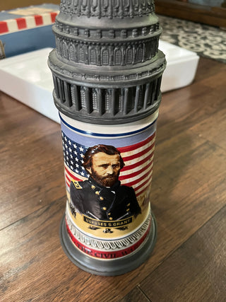 Collector Beer Stein Anheuser-Busch Civil War Series Ulysses S Grant