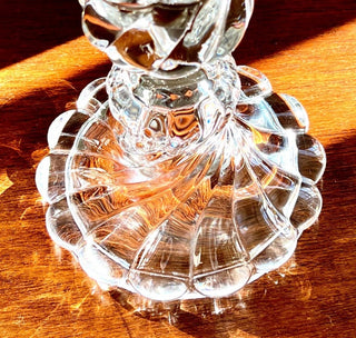 Louis XV Baccarat Crystal Hurricane Lamp,Candleholder Rococo Revivalt