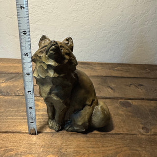 Vtg Ken Memoli Signed Resin Fox Sculpture