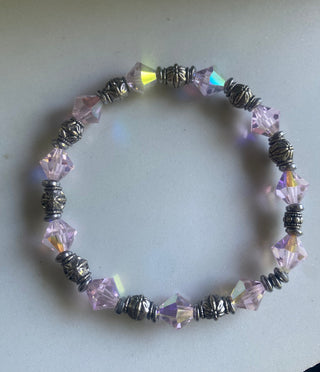 Pink crystal bracelet