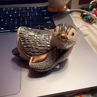 Ceramic Baby Penguin Walking Figurine, De Rosa Rinconada Uruguay