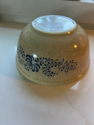 Vintage Pyrex Blue Homestead Mixing Nesting Bowl #403