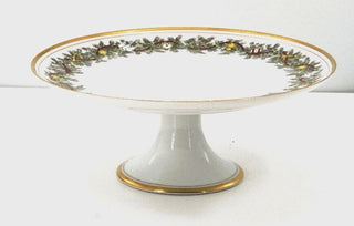 1978 Fitz & Floyd Nicholas pedestal cake stand R