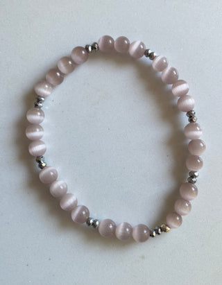 Pink/silver bracelet