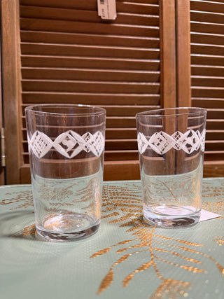 Set of 2 Vintage Glasses
