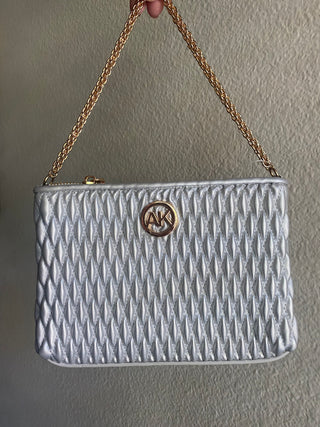 Silver Anne Klein purse