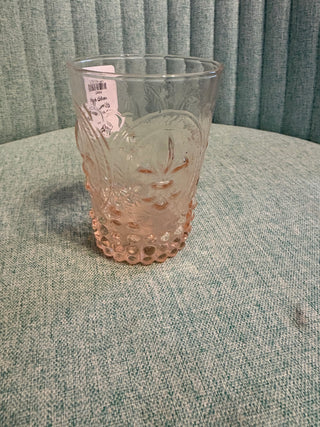 Pink Glass Fleur De Lis Tumbler - RSV