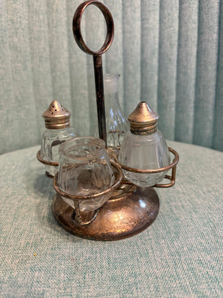 Silver-Plate Condiment Set - MTS