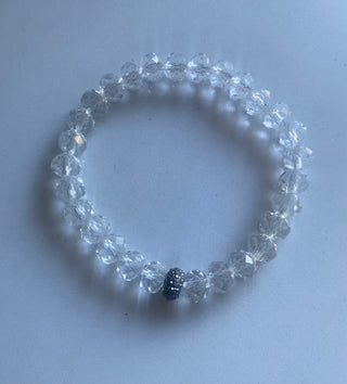 Clear beaded bracelet