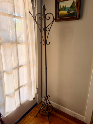 Iron Coat and Hat Rack