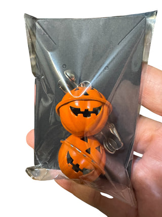 VTG Pumpkin Jingle Bell Clip-On Earrings