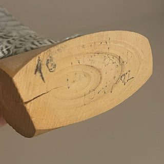 6" Wood Snowy Owl --SP