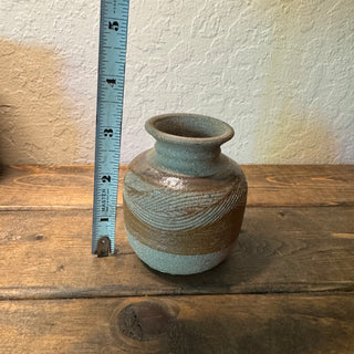 Studio Art Pottery 3" Brown Bud Vase