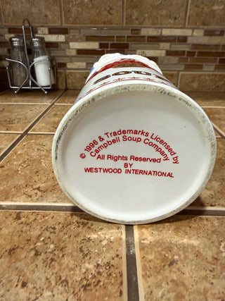 Vintage Campbells Soup Kids Utensil Holder