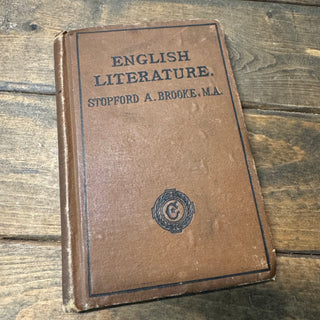 English Literature Antique Book