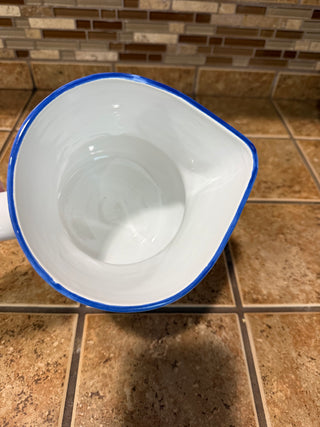 Savoir Vivre Portofino Jug Pitcher Floral Design  7"