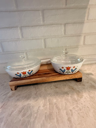 Corning ware, Country Festival blue bird friendship sauce pan