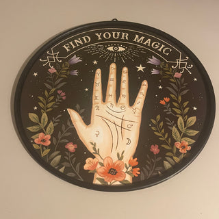 11.75" Find Your Magic Metal Decor--SP