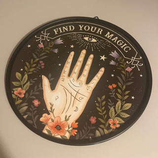 11.75" Find Your Magic Metal Decor--SP