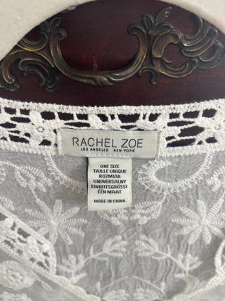 White Cotton and Lace Blouse, Size S