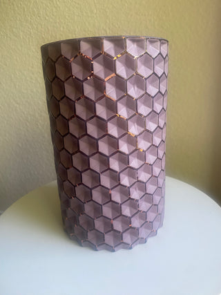 Purple honeycomb vase