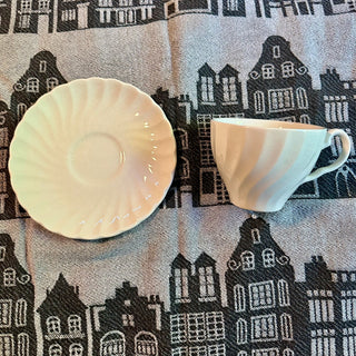 Johnson Brothers Ironstone Regency Flat Cup & Saucer Set (2 pieces)