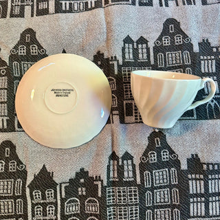 Johnson Brothers Ironstone Regency Flat Cup & Saucer Set (2 pieces)