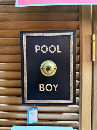 Pool Boy Sign