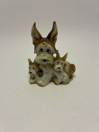 Vintage German Porcelain Schnauzer Figurine, 1933