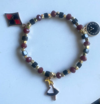 Alice in Wonderland beaded bracelet