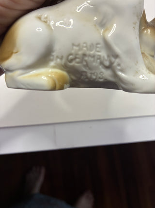 Vintage German Porcelain Schnauzer Figurine, 1933